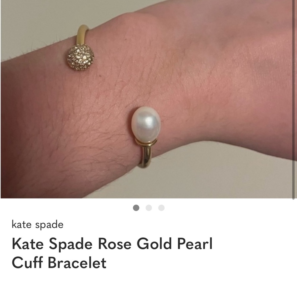 Kate Spade Rose Gold and Pearl Bracelet